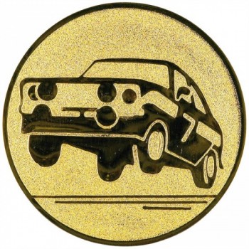 Emblém auto rally zlato 25 mm