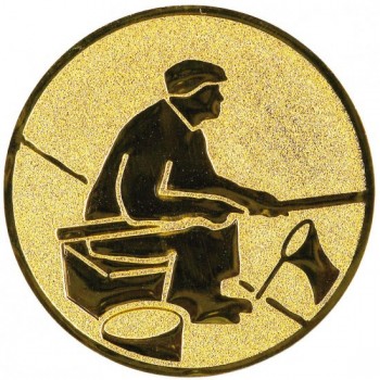 Emblém rybaření zlato 25 mm