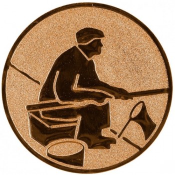 Emblém rybaření bronz 25 mm