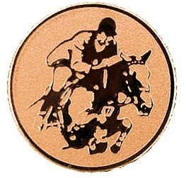 Emblém jezdectví bronz 25 mm
