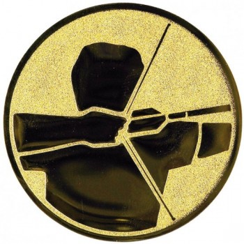 Emblém lukostřelba zlato 25 mm
