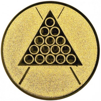 Emblém pool zlato 25 mm