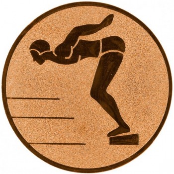 Emblém skoky do vody bronz 25 mm