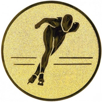 Emblém rychlobruslení zlato 25 mm