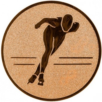 Emblém rychlobruslení bronz 25 mm