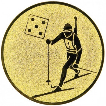 Emblém biatlon zlato 50 mm