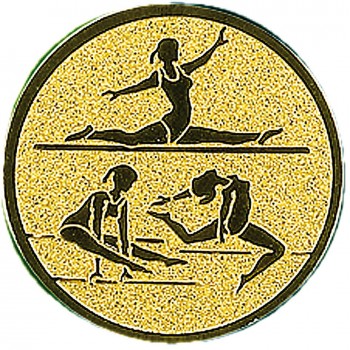 Emblém moderní gymnastika zlato 50 mm
