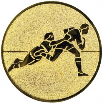 Emblém rugby zlato 50 mm