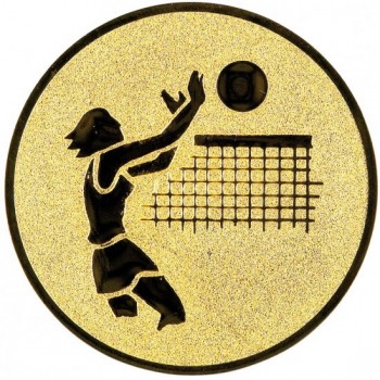 Emblém volejbal žena zlato 25 mm