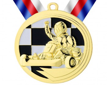 Medaile MD39 zlato s trikolórou