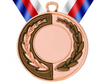 Medaile E2635 bronz s trikolórou