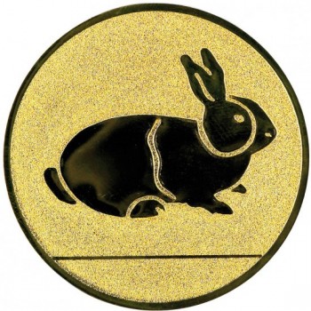 Emblém králík zlato 50 mm