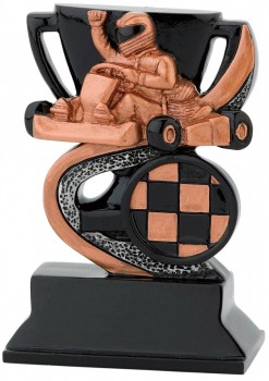 Soška motokára FG301 bronz