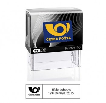 COLOP ® Poštovní razítko Printer Colop 40 černá černý polštářek