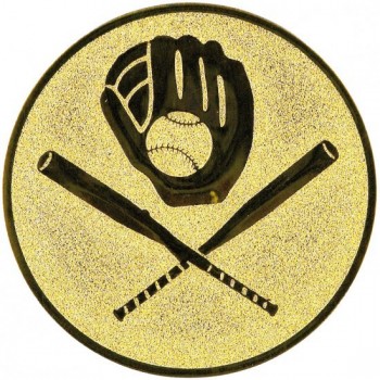 Emblém baseball zlato 25 mm