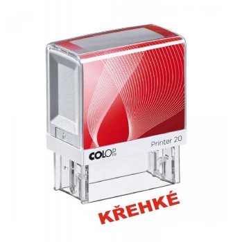 COLOP ® Razítko COLOP Printer 20/křehké červený polštářek