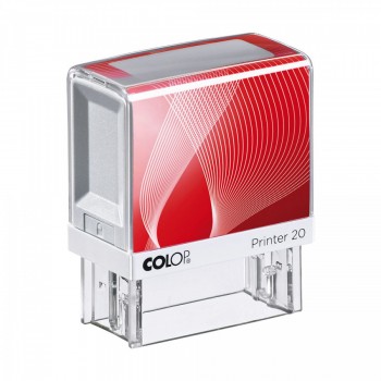 COLOP ® Razítko Colop Printer 20 červeno/bílé bezbarvý polštářek / nenapuštěný barvou /