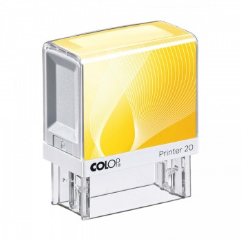 COLOP ® Razítko Colop Printer 20 žluté se štočkem červený polštářek