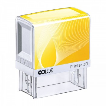 COLOP ® Razítko Colop Printer 30 žluté se štočkem modrý polštářek