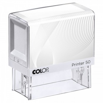 COLOP ® Razítko Colop Printer 50 bílé bezbarvý polštářek / nenapuštěný barvou /