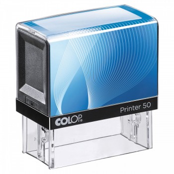 COLOP ® Razítko Colop Printer 50 modré se štočkem červený polštářek