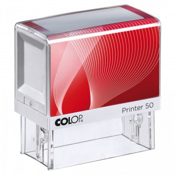 COLOP ® Razítko Colop Printer 50 červeno/bílé modrý polštářek