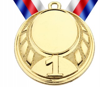 Medaile MD43 zlato s trikolórou