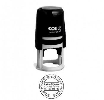 COLOP ® Razítko COLOP Printer R30/černá komplet zelený polštářek