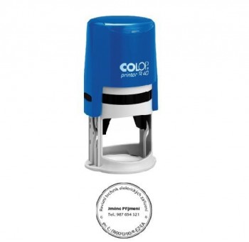 COLOP ® Razítko COLOP Printer R40/modrá komplet modrý polštářek