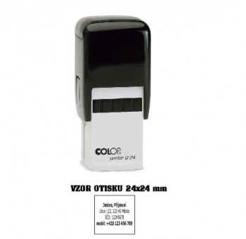 COLOP ® Colop Printer Q 24/černá se štočkem zelený polštářek