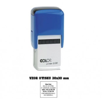 COLOP ® Colop Printer Q 30/modrá se štočkem bezbarvý polštářek / nenapuštěný barvou /