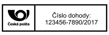 Poštovní štoček pro razítko na vnitrostátní zásilky Printer 40 (Trodat 4915) - TYP 3