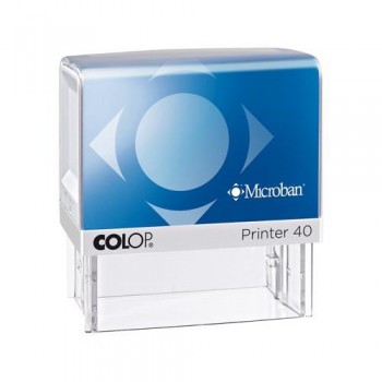 COLOP ® Razítko Colop Printer 40 MICROBAN se štočkem modrý polštářek
