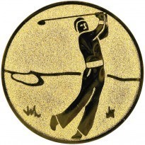 Emblém golfista zlato 50 mm