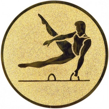 Emblém gymnastika muž zlato 50 mm