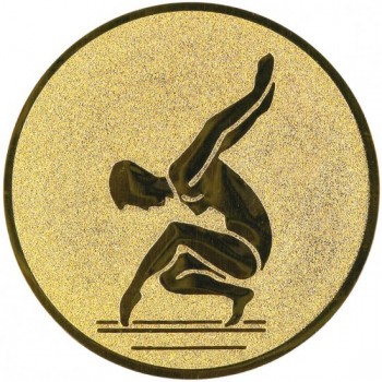 Emblém gymnastika žena zlato 25 mm