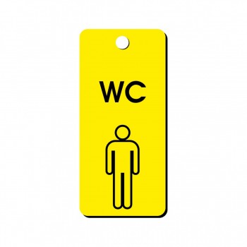 Klíčenka plastová W004 žlutá