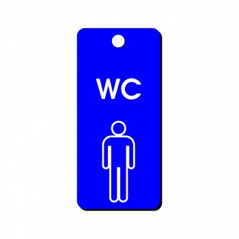 Klíčenka plastová W004 modro-bílá
