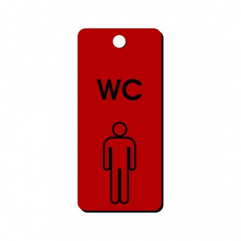 Klíčenka plastová W004 červená