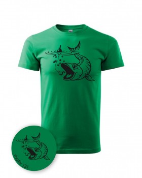 Tričko pro rybáře 131 zelené XS dámské