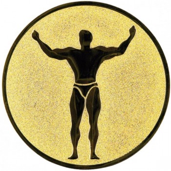 Emblém kulturistika zlato 25 mm
