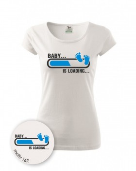 Tričko pro budoucí maminky 167 bílé XXL dámské