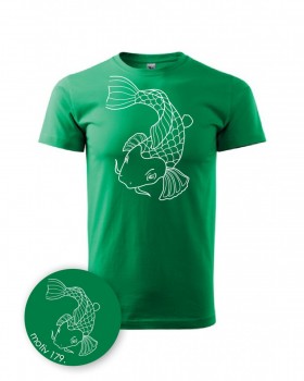 Tričko pro rybáře 179 zelené L pánské