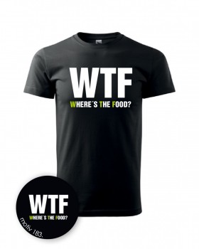 Tričko WTF 183 černé