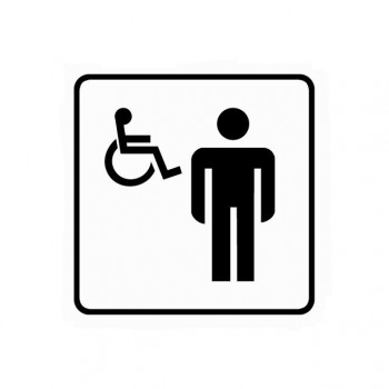 Piktogram WC pro invalidy samolepka