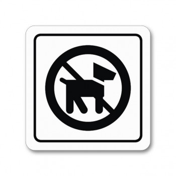 Piktogram zákaz psů samolepka