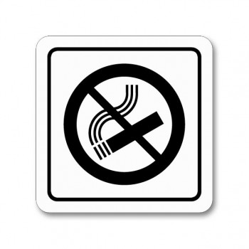 Piktogram zákaz kouření samolepka