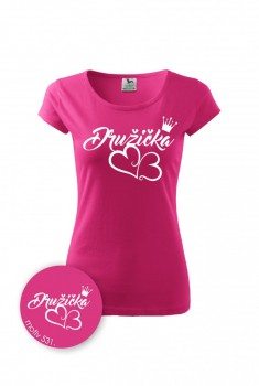 Tričko pro družičku 531 růžové XL dámské