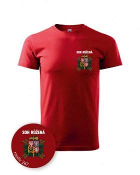 Tričko pro hasiče 247 červené XL pánské