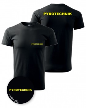 Tričko Pyrotechnik černé XL pánské